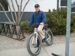 from Adrian Groenendyk...check out those tires! That Bicycle has Faith for some serious cycling!